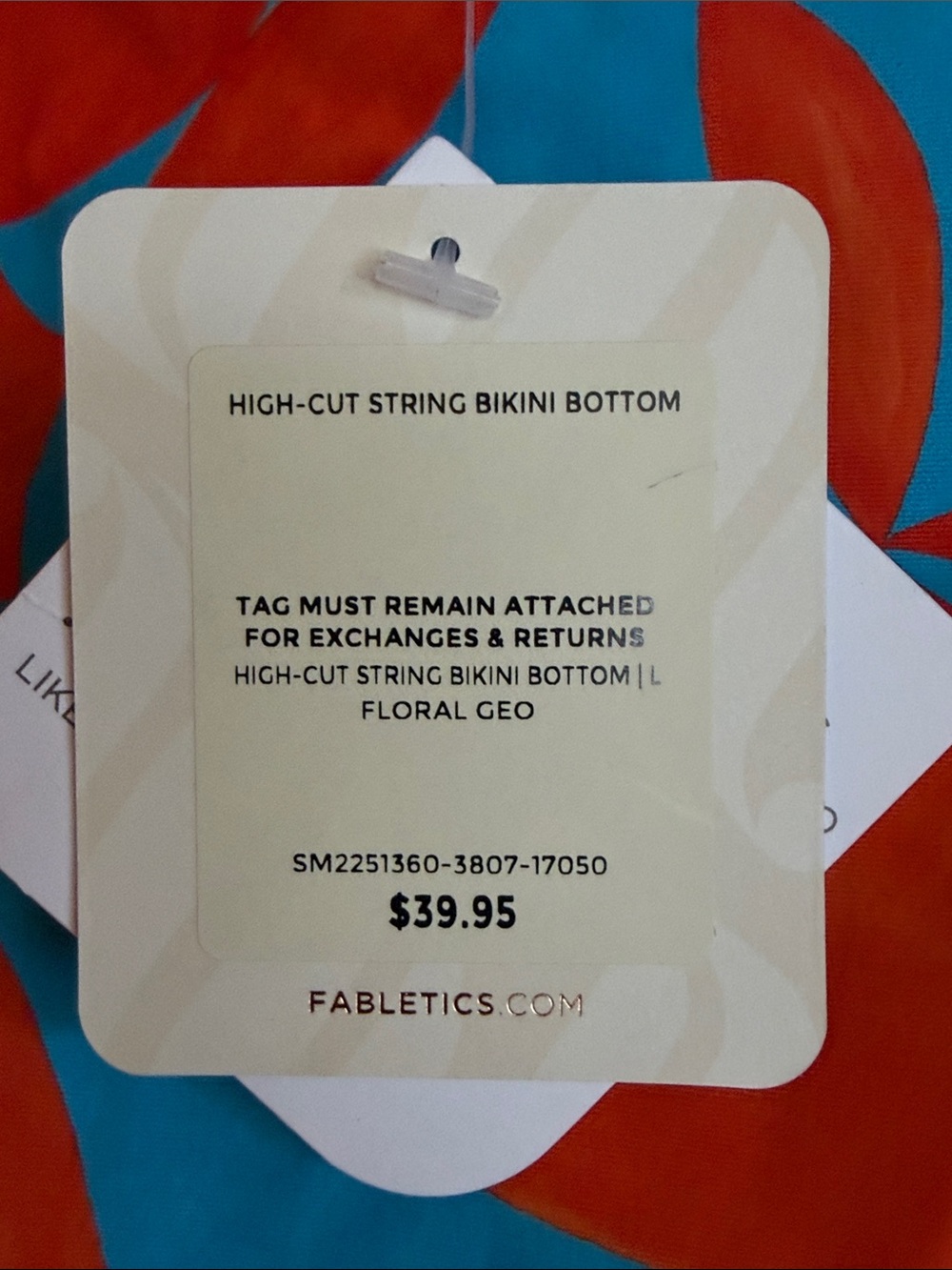 FABLETICS High Cut String Bikini Bottom - Picture 9 of 11